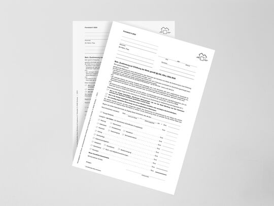 Formblatt V für Mieterhöhung im freifinanzierten Wohnungsbau zum Downloaden