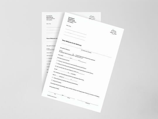 Formblatt M für Mieterhöhung Öffentlich geförderter Wohnungsbau zum Downloaden