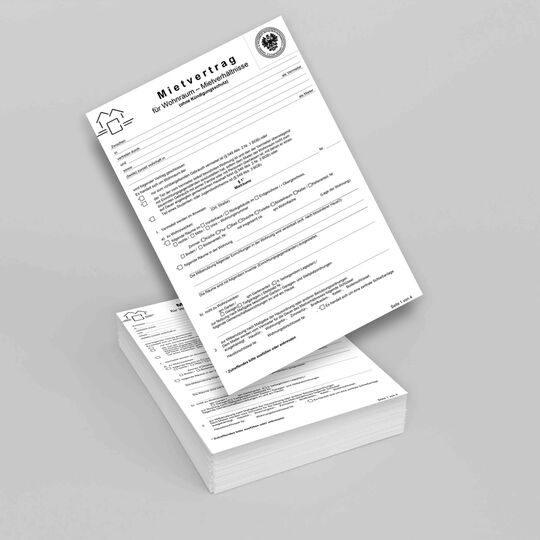 Mietvertrag für Wohnraum-Mietverhältnisse (Ohne Kündigungsschutz) (Downloadprodukt)