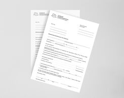 Formblatt AB für die Nebenkostenabrechnung, versandbereit.