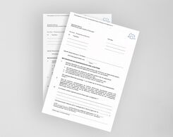 Formblatt für die Modernisierung über Versand